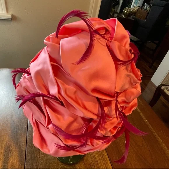 1960’s CHRISTIAN DIOR  FEATHER TURBAN - Picture 7 of 16